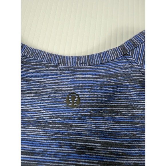 Lululemon long sleeve Ruffle Shoulder Details Top 8 Blue Space Dye - Picture 5 of 5